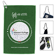The “Full Color Iron” Golf Towel 12” x 18” 300GSM Thickness Full Color Sublimation Microfiber Golf Towel
